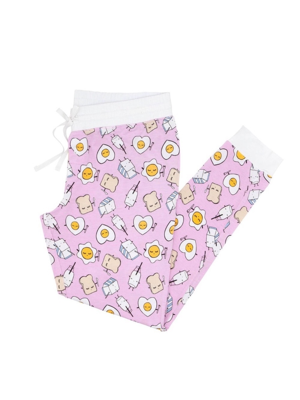 Little Sleepies Pink Breakfast Bamboo Pajama Pants Women's Size Small GUC